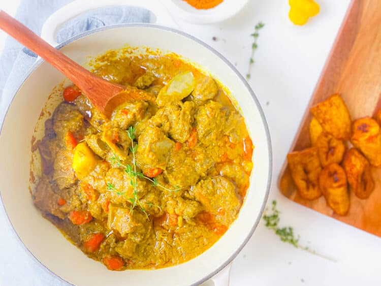 JAMAICAN CURRY GOAT (OVEN-COOKED)