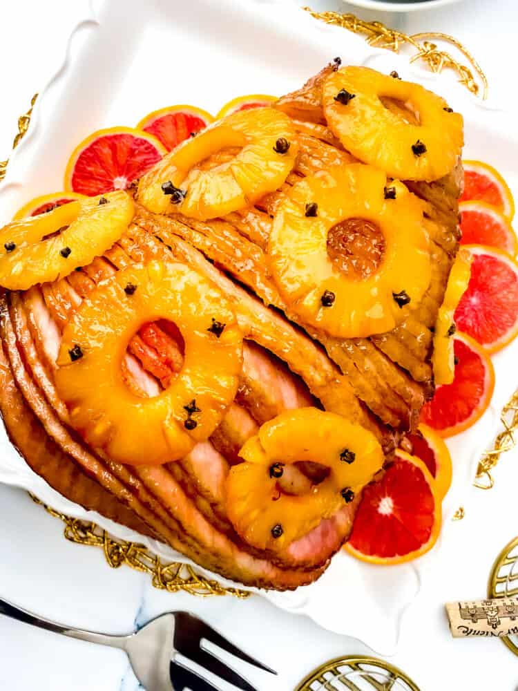 Guava-Pineapple Glazed Ham