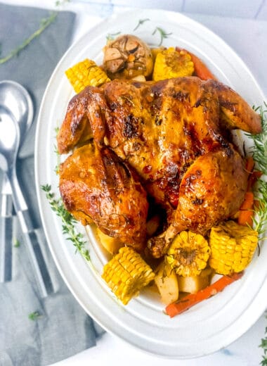 herb garlic roasted chicken _0462